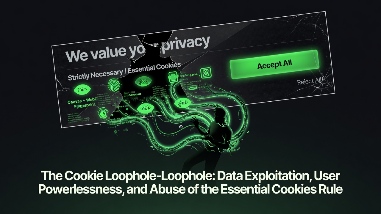 The Cookie Loophole-Loophole: Data Exploitation, User Powerlessness, and Abuse of the Essential Cookies Rule