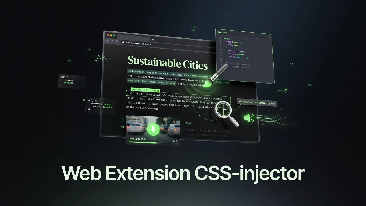 Pageside: A Lightweight Browser Extension for Custom Styling, Inspection, TTS & Media Downloads
