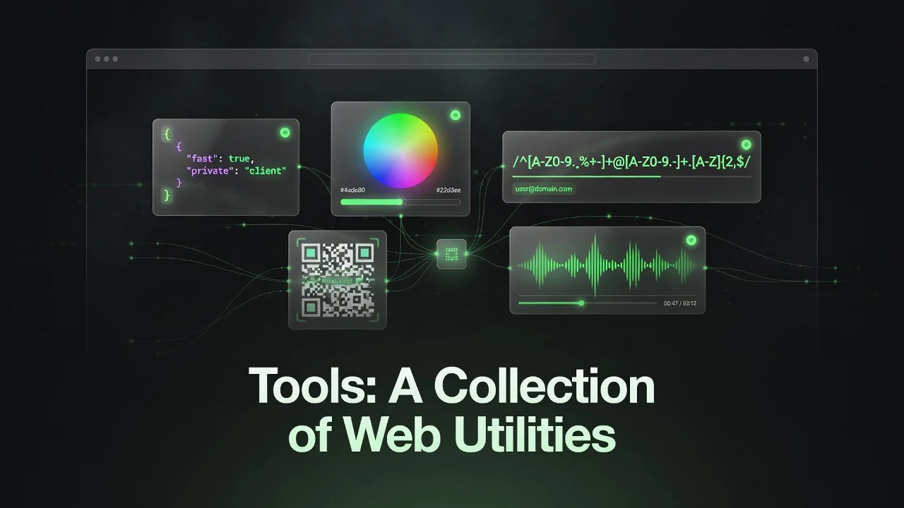 tools.ranzlappen.com: A Collection of Fast, Browser-Based Developer Utilities